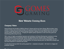 Tablet Screenshot of gomesgaming.com